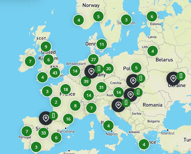 Top 375 Solar Developers Europe