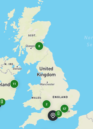 Map Top 50 UK RE Investors