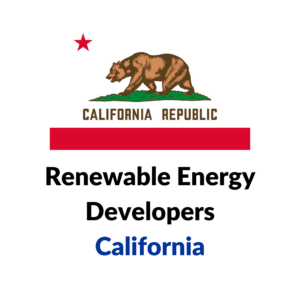Renewable energy developers from California